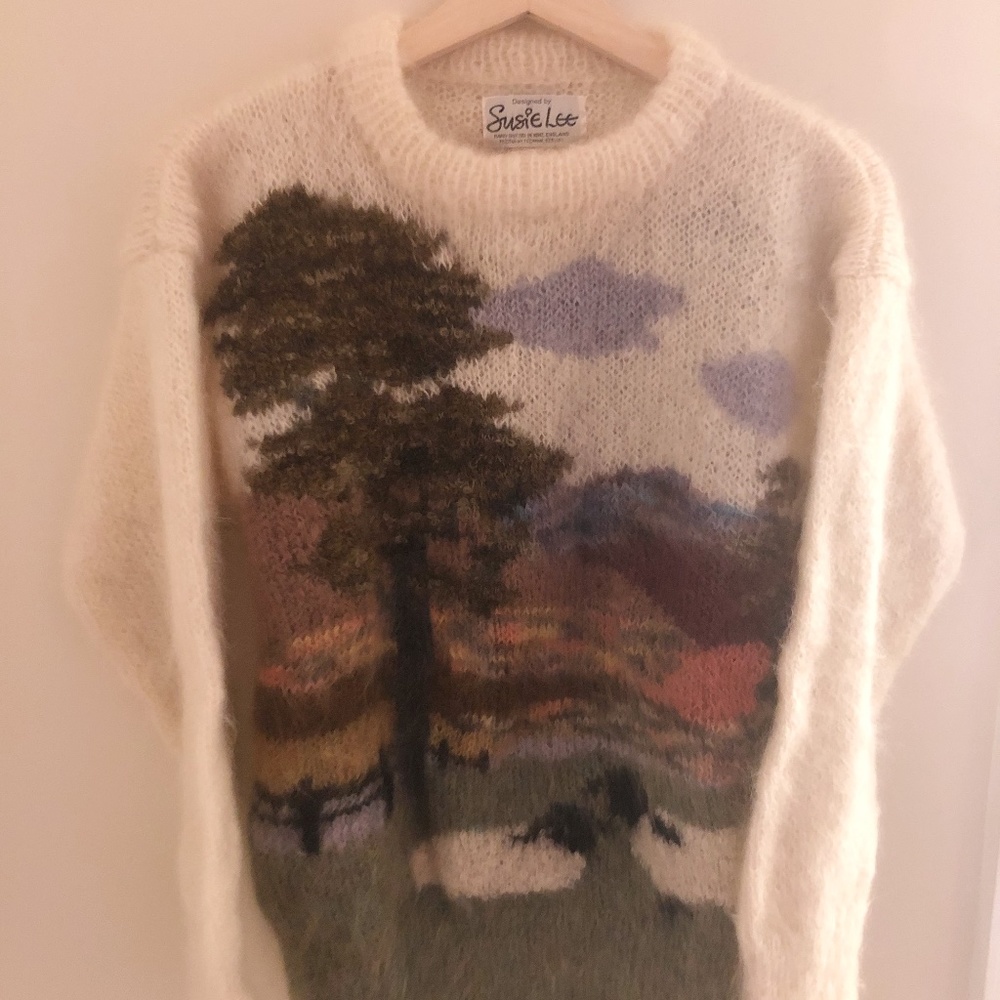 Vintage rare 80s Susie Lee Mohair/wool Sweater